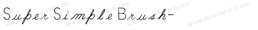 Super Simple Brush字体转换